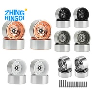 4PCS 1.9Inch Metal Beadlock Wheel Hub Rim for 1/10 RC Crawler Car