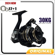 2024 NEW SHIMANO Spinning Reel Fishing Accessories 40Kg Max Drag Power Saltwater Fishing Reel 17+1BB Mesin Pancing shimano High Speed Spinning Reel Fishing Rod Lure HIGH SPEED LURE FISHING