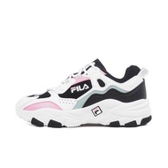 Fila BOX TYPE Women's Sports Casual Shoes Breathable Thick-Soled Wearing Handy Tool Daddy White Black [5-J341Y-051]