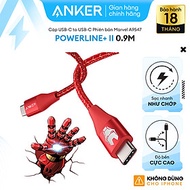 Cáp sạc ANKER PowerLine+ II USB-C to USB-C dài 0.9m - Phiên bản Marvel - A9547