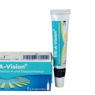 German vit-a-vision Vitamin A Retinol VE Eye Ointment Dry Ey德国vit-a-vision维生素A视黄醇VE眼膏干眼涩夜间保湿修护理软膏6.2