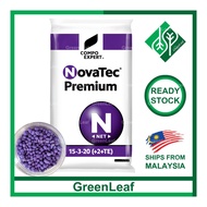 NovaTec Premium 15-3-20 +9S +TE 25KG Baja Bunga Buah Pokok Durian Tree Fruit Flower Fertiliser Fertilizer Compo Expert