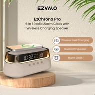 EZVALO EzChrono Pro Radio Alarm Clock with Wireless Charging Speaker