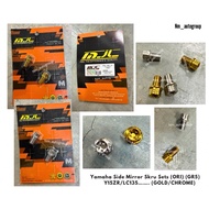 YAMAHA Side Mirror Skru Screws Ori Set (GR5) - GOLD / CHROME SILVER