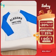 ILABY boys' long-sleeved T-shirt, Alabama sporty cotton autumn-winter Raglan T-shirt [3437]