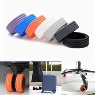 8pcs Suitcase Wheel Rubber Ring Replacement Suitcase Wheel Protector Silicone Rubber Ring Luggage Wheel Ring Stretchable Anti-Noise For Suitcase Wheels