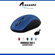 Alcatroz AirMouse Duo 3 Wireless + 2.4G Bluetooth Silent Mouse with Battery (1 yrs Limited Hardware 
