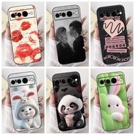 Shockproof Casing For Google Pixel 7 GVU6C GQML3 / Pixel 7 Pro GP4BC GE2AE Phone Case Cute Rabbit Pa
