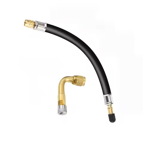 Universal Flexible Tire Valve Extension Adaptor 90 Degree Tyre Valve Extension Adaptor for RV Car Tr