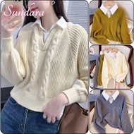 Women's Long-Sleeve Sweater Cardigan - Versatile Knit for Autumn/Winter