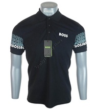 New Authentic Men's Hugo Boss Stretch Polo Shirt Embossed M L XL 2XL Slim Fit