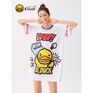 B.Duck泳衣女2024新款保守分體三件套遮肚顯瘦寬松大碼女士游泳衣