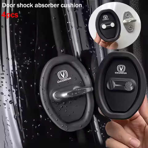 4Pcs Car Door Lock Shock Absorber Cushion Silicone Protector Cover for Changan CS75 Plus CS55 CS35 U