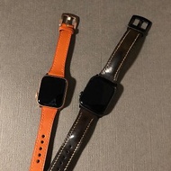 Applewatch真皮錶帶 手工皮件 縫線可選色