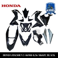HONDA RS150 V3 Original 100% Cover Kit Set Black 06900-K56-M60ZC