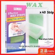 【LENA】【ReadyStock】Sumax Wax Strip Hair Removal Wax Strips Convenient hair removal tape Hair removal 