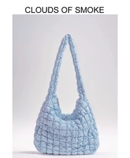 cos oversized quilted bag blue 雲朵包藍色