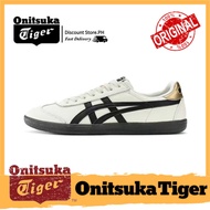 【100% Genuine】Onitsuka Tiger Tokuten White black gold for men and women Low-top casual sneakers