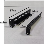 L-shaped 1 U rack mount metal 2mm thick