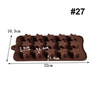 AiGooTan - Star SILICONE Chocolate Mold - Chocolate Mold Ice Jelly Pudding Pudding Various Shapes St