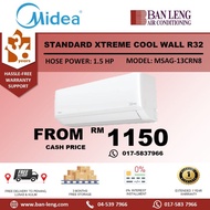 Midea 1.5HP Non Inverter Wall R32 MSAG-13CRN8