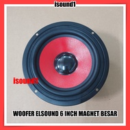 Speaker Elsound 6 inch RED Magnet Besar 150 Watt 8 Ohm Original
