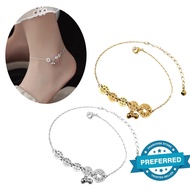 Stainless Titanium Anklet With Lucky Words Lucky Coin Anklet Women's Personality Titanium K3e3