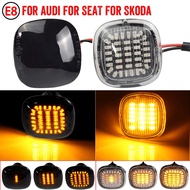 2X Errorless Amber Side Mark Turn Signal Light Suitable for SKODA Fabia 6Y 5J MK2 Octavia 1U A4 MK1 