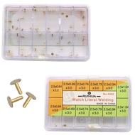 W2287 Assortment of Watch Dial Feet 0.64mm 0.69mm 0.74mm 0.79mm 0.94mm 1.04mm Gold Color