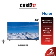 Haier 43" 4K UHD HDR Smart Android TV | H43K85GUX (Google Television电视)