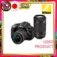 【Used】Nikon Digital SLR Camera D5300 AF-P Double Zoom Kit Black D5300WZ3【Direct from Japan】