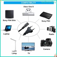WU European 2-Pin to C7 Power Supply Adapter Cable Cord Travel IEC C7 Power Cord