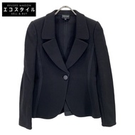 เสื้อแจ็คเก็ตผ้าขนสัตว์ผสมสีดำ Giorgio Armani รุ่น KAG06JKAENJ ไซส์ 40 (มือสอง)