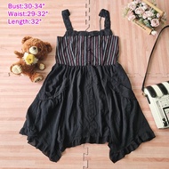 axes femme Dress Bust 30-34 Inches Second-Hand Spaghetti Strap Cute Cafe Style ax3