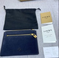 Loewe 深藍色 麂皮 小包