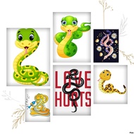 Ironed Image, Heat Pressed Image of Snake - Age of Snake 9