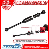 DE-ARM10 Detachable Aluminum Scubalamp Arm Ball to Ball 10 inch 25.4cm Accessories Extend Video Ligh
