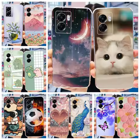 For Oppo A77 5G Case Cute Painted Cover Soft Silicone Phone Case For Oppo A57 5G OppoA57 A 77 OppoA7