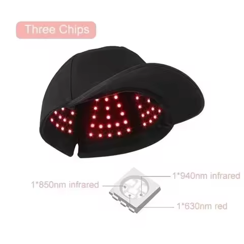 Led Red Light Hat 660nm 850nm 940nm Led Red Light Helmet Therapy Hat Cap