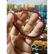 (K) Red Granet ring size 4,2-4,3mm