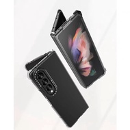 MOLAN CANO Galaxy Z Fold 4 Fold4 Transparent Black Edge White Edge Protective Case Phone Case