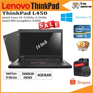 Lenovo ThinkPad L450 / Intel Core i5 5th Gen / 4GB RAM / 500GB HDD / 14"
