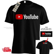 Youtube Youtuber Add Channel Name FREE Live Social Media facebook Tshirt Man Cotton