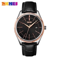 SKMEI 9298 Jam Tangan Pria Analog Tali Kulit