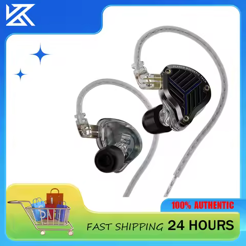 KZ PRX Planar Magnetic Wired Earphones | HiFi Sound with Deep Bass | Studio/Sport Monitor Headphones