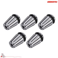 SIRENU8Y0C 5Pcs ER11 Spring Collet Set, 1/16" to 1/4" Range 40Cr CNC Collet Chuck, Precision ER11 Ty