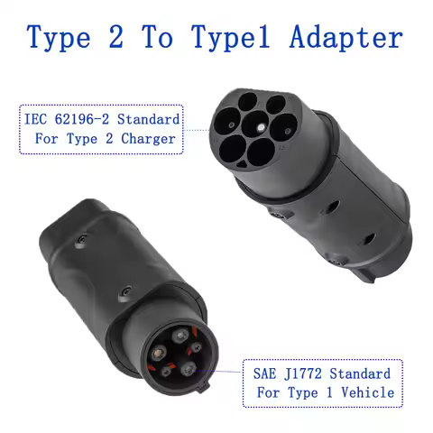 J1772 EV Adaptor Plug 32A Electric Vehicle Car EV Charger Connector Type 2 To Type1 Electric Vehicle