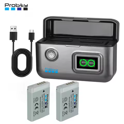 NB-13L Battery 1600mAh and Charger for Canon PowerShot G1 X Mark III, G5 X, G7 X Mark II, G9 X, G9 X