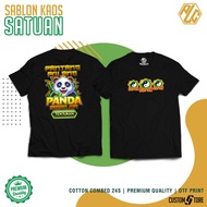 Kaos Scatter Panda/Slot Panda/cotton combed Premium 24s/Sablon DTF