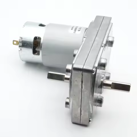 Powerful FC-755/775 Dual Shaft Reducer Gear Motor DC 3V-30V Gearbox Torque Motor Rated 6V12V24V 2.3R